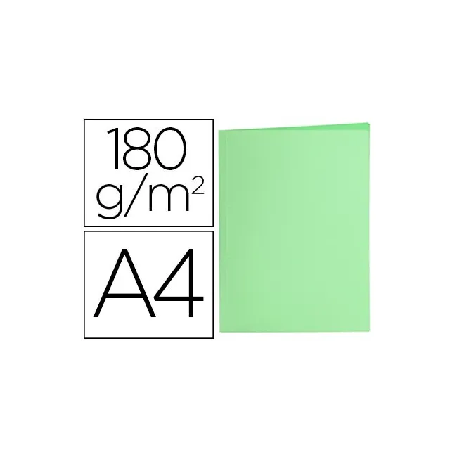 SUBCARPETA LIDERPAPEL A4 VERDE PASTEL 180G/M2
