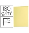 SUBCARPETA LIDERPAPEL FOLIO AMARILLO PASTEL 180G/M2