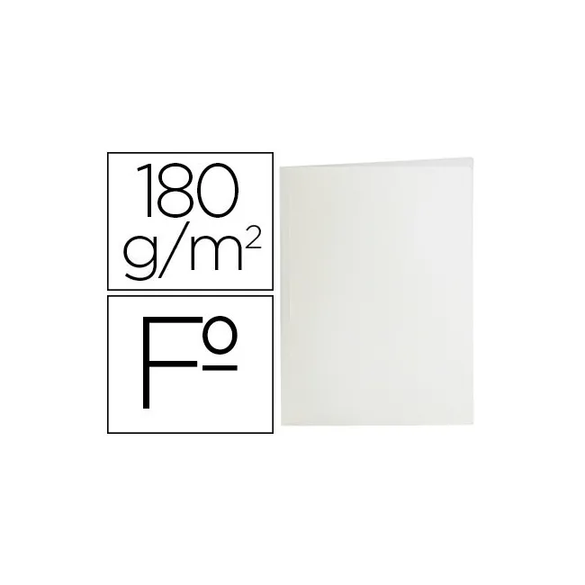 SUBCARPETA LIDERPAPEL FOLIO BLANCO 180G/M2