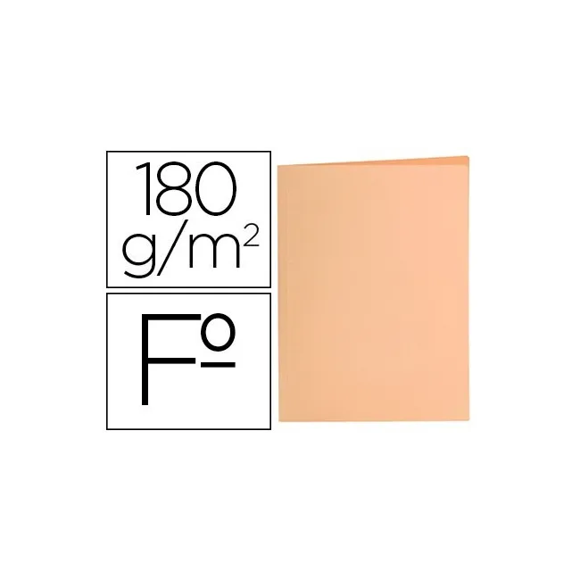 SUBCARPETA LIDERPAPEL FOLIO NARANJA PASTEL 180G/M2