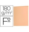 SUBCARPETA LIDERPAPEL FOLIO NARANJA PASTEL 180G/M2