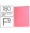SUBCARPETA LIDERPAPEL FOLIO ROSA PASTEL 180G/M2