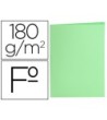 SUBCARPETA LIDERPAPEL FOLIO VERDE PASTEL 180G/M2