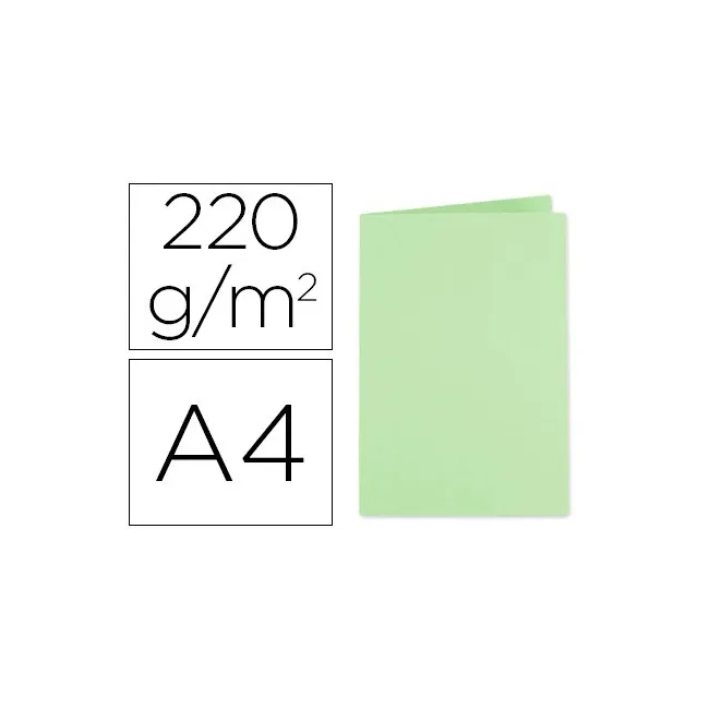 SUBCARPETA CARTULINA EXACOMPTADIN A4 VERDE 250 GR