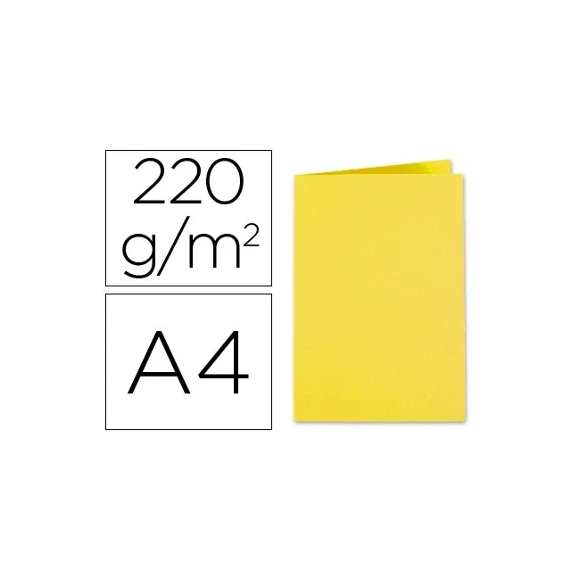 SUBCARPETA CARTULINA EXACOMPTADIN A4 AMARILLO 250 GR