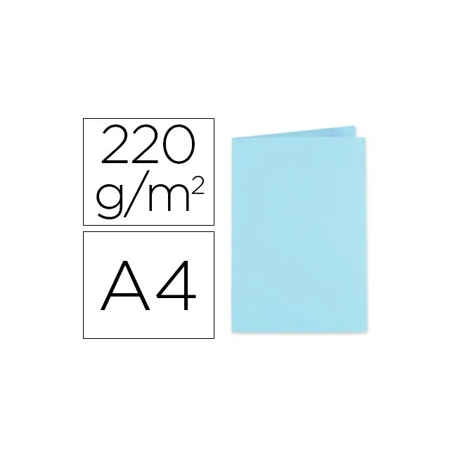SUBCARPETA CARTULINA EXACOMPTADIN A4 AZUL CLARO 250 GR