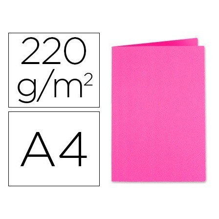 SUBCARPETA CARTULINA EXACOMPTADIN A4 FUCSIA 250 GR