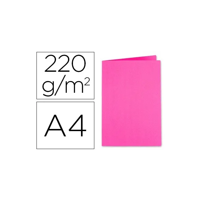 SUBCARPETA CARTULINA EXACOMPTADIN A4 FUCSIA 250 GR