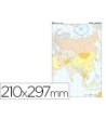MAPA MUDO TEIDE COLOR DIN A4 ASIA -POLITICO