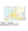 MAPA MUDO TEIDE COLOR DIN A4 EUROPA -POLITICO