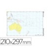 MAPA MUDO TEIDE COLOR DIN A4 OCEANIA -POLITICO
