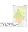 MAPA MUDO TEIDE COLOR DIN A4 ARAGON POLITICO