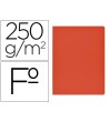 SUBCARPETA CARTULINA GIO SIMPLE INTENSO FOLIO ROJO 250G/M2