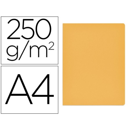 SUBCARPETA CARTULINA GIO SIMPLE INTENSO DIN A4 AMARILLO 250G/M2