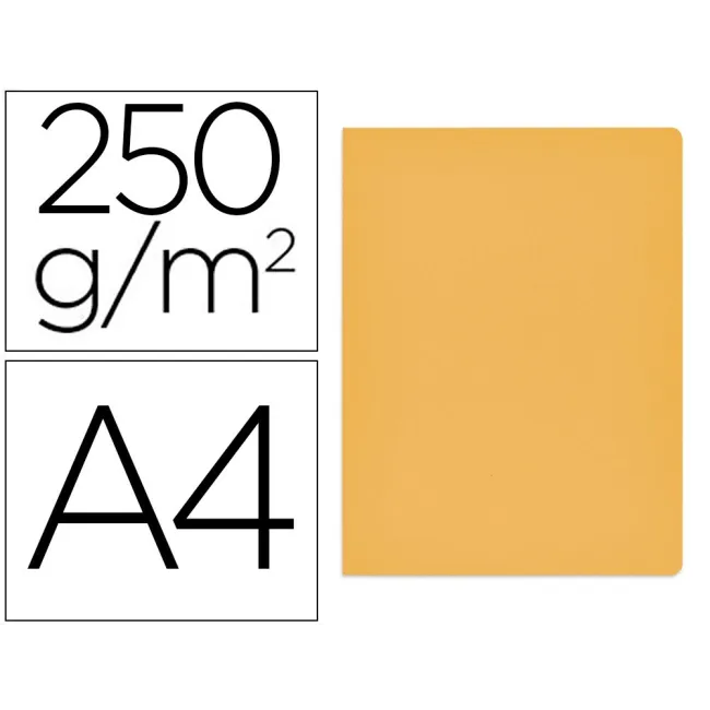 SUBCARPETA CARTULINA GIO SIMPLE INTENSO DIN A4 AMARILLO 250G/M2