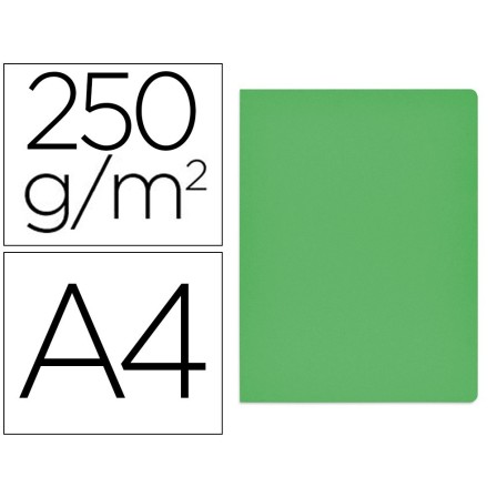 SUBCARPETA CARTULINA GIO SIMPLE INTENSO DIN A4 VERDE 250G/M2