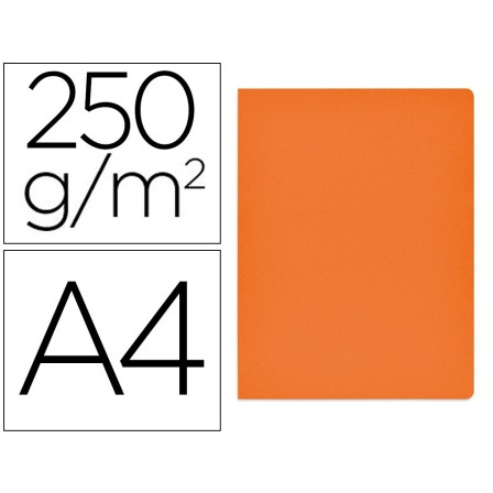 SUBCARPETA CARTULINA GIO SIMPLE INTENSO DIN A4 NARANJA 250G/M2