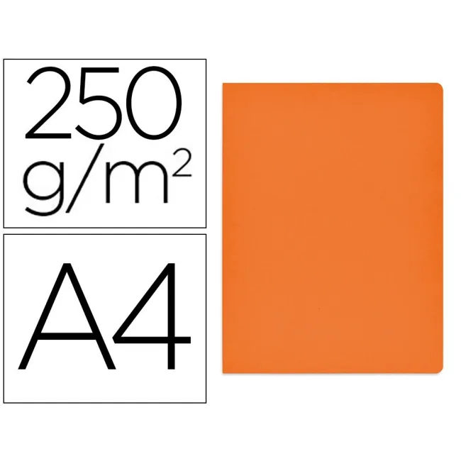 SUBCARPETA CARTULINA GIO SIMPLE INTENSO DIN A4 NARANJA 250G/M2