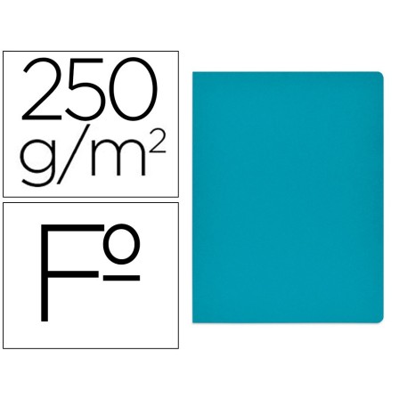SUBCARPETA CARTULINA GIO SIMPLE INTENSO FOLIO AZUL 250G/M2