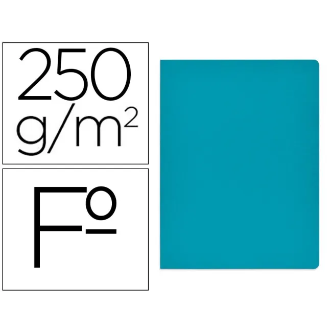 SUBCARPETA CARTULINA GIO SIMPLE INTENSO FOLIO AZUL 250G/M2