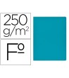 SUBCARPETA CARTULINA GIO SIMPLE INTENSO FOLIO AZUL 250G/M2