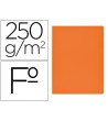 SUBCARPETA CARTULINA GIO SIMPLE INTENSO FOLIO NARANJA 250G/M2