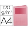 SUBCARPETA CARTULINA Q-CONNECT DIN A4 ROSA CON VENTANA TRANSPARENTE...
