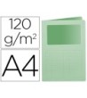 SUBCARPETA CARTULINA Q-CONNECT DIN A4 VERDE CON VENTANA TRANSPARENT...