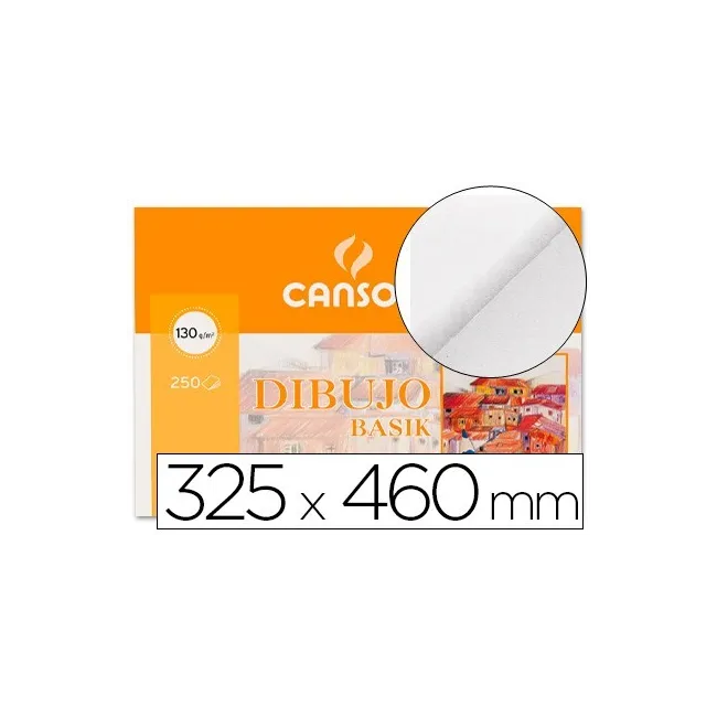 PAPEL DIBUJO BASIK 32.5X46 -130 GR -SIN RECUADRO