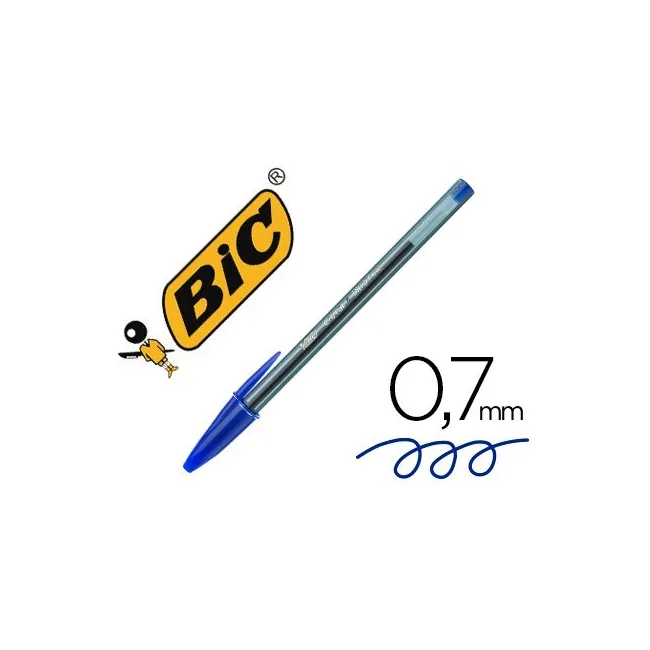 BOLIGRAFO BIC CRISTAL ULTRAFINE PUNTA FORMA AGUJA 0,7 MM AZUL