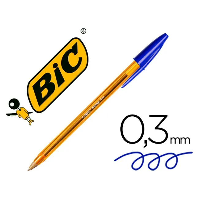 BOLIGRAFO BIC CRISTAL PUNTA FINA AZUL