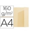 SUBCARPETA EXACOMPTA DIN A4 CREMA 160G/M2 CON SOLAPA INTERIOR