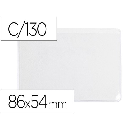 FUNDA PORTADOCUMENTO Q-CONNECT DNI 130 MICRAS PVC TRANSPARENTE CON ...
