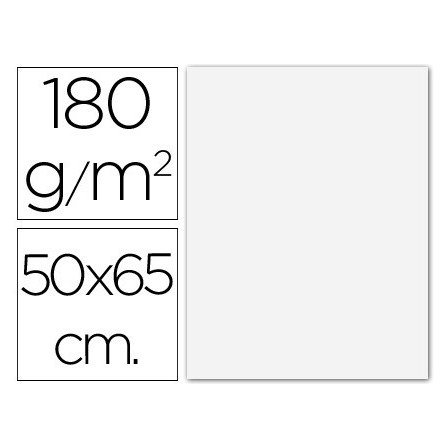 CARTULINA GUARRO BLANCA -50X65 CM -185 GR