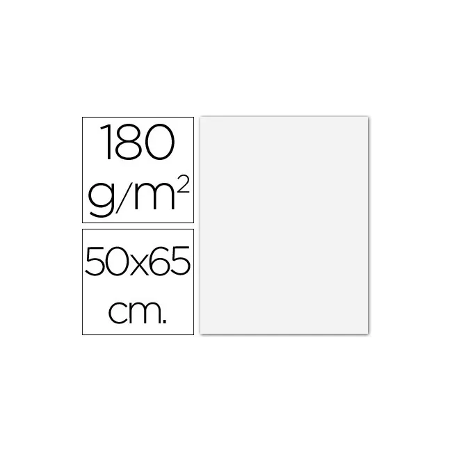 CARTULINA GUARRO BLANCA -50X65 CM -185 GR