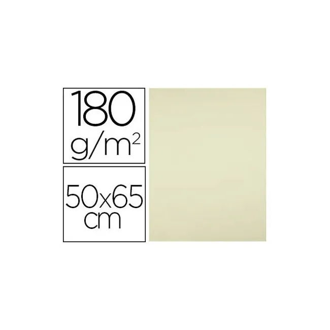 CARTULINA LIDERPAPEL 50X65 CM 180G/M2 AMARILLO