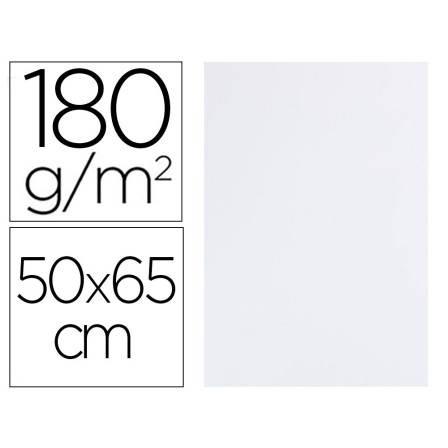 CARTULINA LIDERPAPEL 50X65 CM 180G/M2 BLANCO