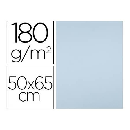 CARTULINA LIDERPAPEL 50X65 CM 180G/M2 CELESTE