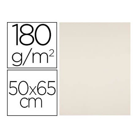 CARTULINA LIDERPAPEL 50X65 CM 180G/M2 CREMA