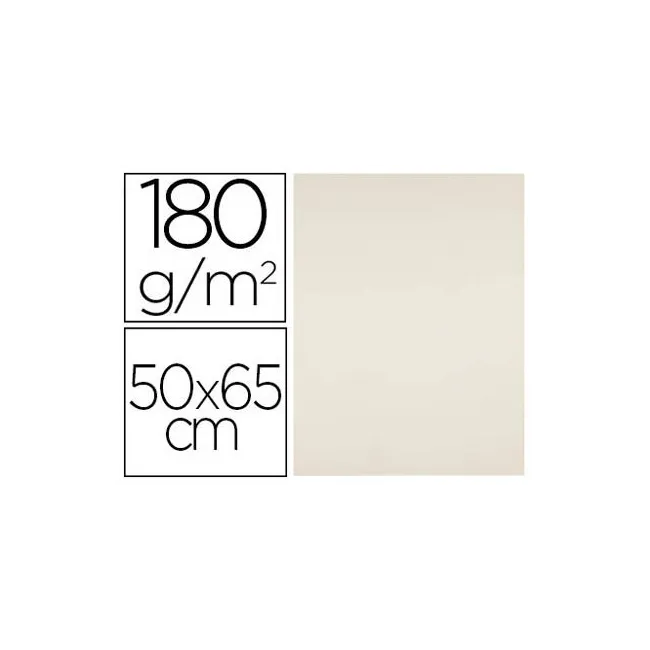 CARTULINA LIDERPAPEL 50X65 CM 180G/M2 CREMA