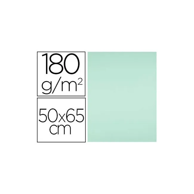 CARTULINA LIDERPAPEL 50X65 CM 180G/M2 VERDE