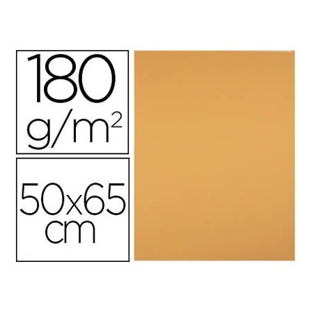 CARTULINA LIDERPAPEL 50X65 CM 180 GR AVELLANA UNIDAD