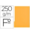 SUBCARPETA CARTULINA GIO FOLIO PESTAÑA IZQUIERDA 250 G/M2 AMARILLO