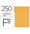 SUBCARPETA CARTULINA GIO FOLIO PESTAÑA DERECHA 250 G/M2 AMARILLO