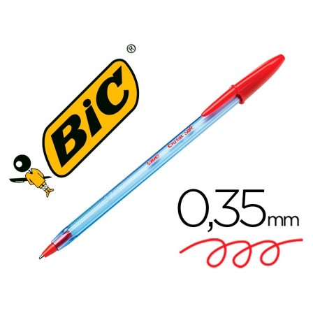 BOLIGRAFO BIC CRISTAL SOFT ROJO PUNTA DE 1,2 MM