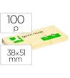 BLOC DE NOTAS ADHESIVAS QUITA Y PON Q-CONNECT 40X50 MM CON 100 HOJAS