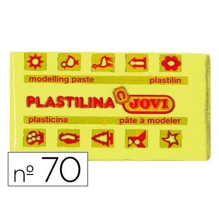 PLASTILINA JOVI 70 AMARILLO CLARO -UNIDAD -TAMAÑO PEQUEÑO