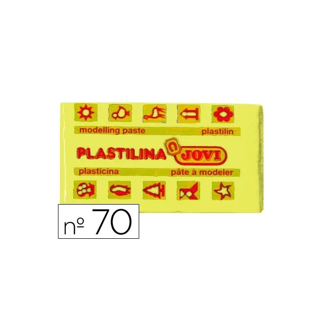 PLASTILINA JOVI 70 AMARILLO CLARO -UNIDAD -TAMAÑO PEQUEÑO