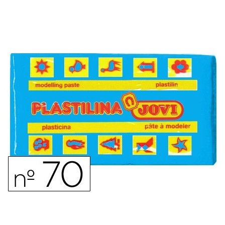 PLASTILINA JOVI 70 AZUL CLARO -UNIDAD -TAMAÑO PEQUEÑO