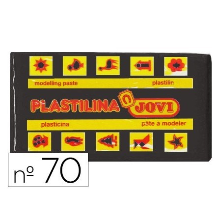 PLASTILINA JOVI 70 NEGRO -UNIDAD -TAMAÑO PEQUEÑO